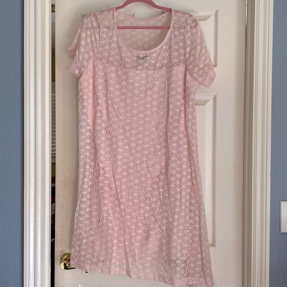 PLUS 18/20W MIDI Pink Dress